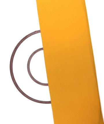 mustard plain crepe fabric